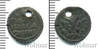 Монета 1689 – 1725 Петр I 1 полушка Медь 1718