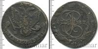 Монета 1881 – 1894 Александр III 5 копеек Медь 1887