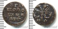 Монета 1689 – 1725 Петр I 1 полушка Медь 1719