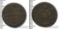 Монета 1689 – 1725 Петр I 1 полушка Медь 1703