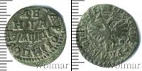 Монета 1689 – 1725 Петр I 1 деньга Медь 1714