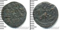 Монета 1689 – 1725 Петр I 1 полушка Медь 1719