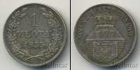 Монета 1825 – 1855 Николай I 1 злотый Серебро 1835