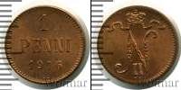 Монета 1894 – 1917 Николай II 1 пенни Медь 1916