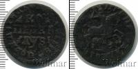 Монета 1689 – 1725 Петр I 1 копейка Медь 1716