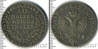 Монета 1796 – 1801 Павел I 1/2 талера Серебро 1798