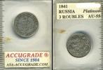 Монета 1825 – 1855 Николай I 3 рубля Платина 1841