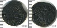 Монета 1689 – 1725 Петр I 1 полушка Медь 1716