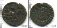 Монета 1689 – 1725 Петр I 1 копейка Медь 1708