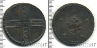 Монета 1689 – 1725 Петр I 5 копеек Медь 1724