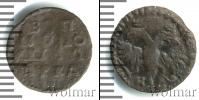 Монета 1689 – 1725 Петр I 1 полушка Медь 1721