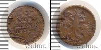 Монета 1730 – 1740 Анна Иоанновна 1 полушка Серебро 1732
