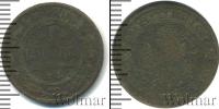 Монета 1855 – 1881 Александр II 1 копейка Медь 1874