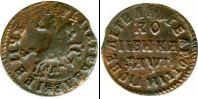 Монета 1689 – 1725 Петр I 1 копейка Серебро 1713