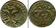 Монета 1730 – 1740 Анна Иоанновна 1 деньга Серебро 1731