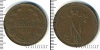 Монета 1894 – 1917 Николай II 10 пенни Серебро 1914