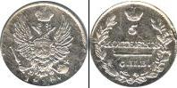 Монета 1801 – 1825 Александр I 5 копеек Серебро 1815