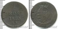 Монета 1801 – 1825 Александр I 1 грош Медь 1810