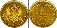 Монета 1894 – 1917 Николай II 20 марок Медь 1913