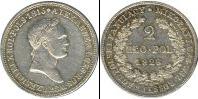 Монета 1825 – 1855 Николай I 2 злотых Медь 1828