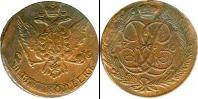 Монета 1741 – 1761 Елизавета Петровна 5 копеек Медно-никель 1760