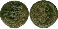 Монета 1762 – 1796 Екатерина II 1 деньга Медно-никель 1794