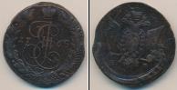 Монета 1762 – 1796 Екатерина II 5 копеек Золото 1768