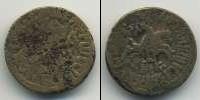 Монета 1689 – 1725 Петр I 1 копейка Бронза 1712