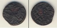 Монета 1689 – 1725 Петр I 1 полушка 1719