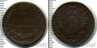Монета 1801 – 1825 Александр I 1 копейка Медь 1819