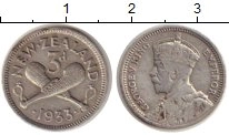 монета - новая зеландия 3 пенса - подробная информация фото 1