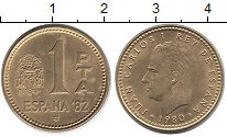 монета - испания 1 песета - подробная информация фото 1