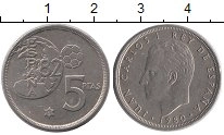 монета - испания 5 песет - подробная информация фото 1