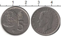 монета - испания 5 песет - подробная информация фото 1