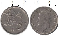 монета - испания 5 песет - подробная информация фото 1