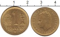 монета - испания 1 песета - подробная информация фото 1