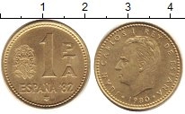 монета - испания 1 песета - подробная информация фото 1