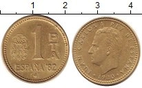 монета - испания 1 песета - подробная информация фото 1