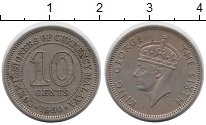 монета - малайя 10 центов - подробная информация фото 1