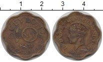 монета - цейлон 10 центов - подробная информация фото 1