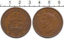 монета - юар 1 пенни - подробная информация фото 1