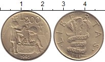 монета - сан-марино 200 лир - подробная информация фото 1