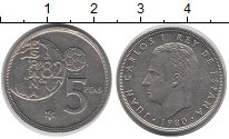монета - испания 5 песет - подробная информация фото 1
