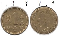 монета - испания 1 песета - подробная информация фото 1