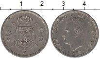 монета - испания 5 песет - подробная информация фото 1