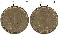 монета - испания 1 песета - подробная информация фото 1