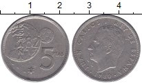 монета - испания 5 песет - подробная информация фото 1