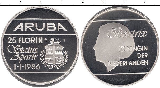 монета аруба 5 флоринов 2007 года дельфины дом Зеленоградске