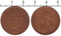 монета - индия 1/4 анны - подробная информация фото 1