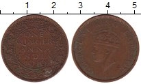 монета - индия 1/4 анны - подробная информация фото 1
